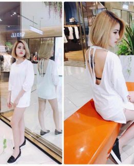 Áo trắng hở lưng cá tính - MA_AK_002