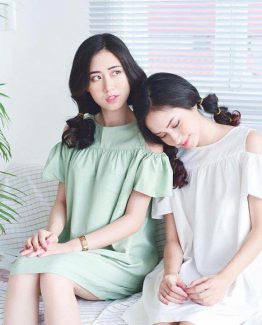 Đầm bèo trễ vai dễ thương - MA_DV_004